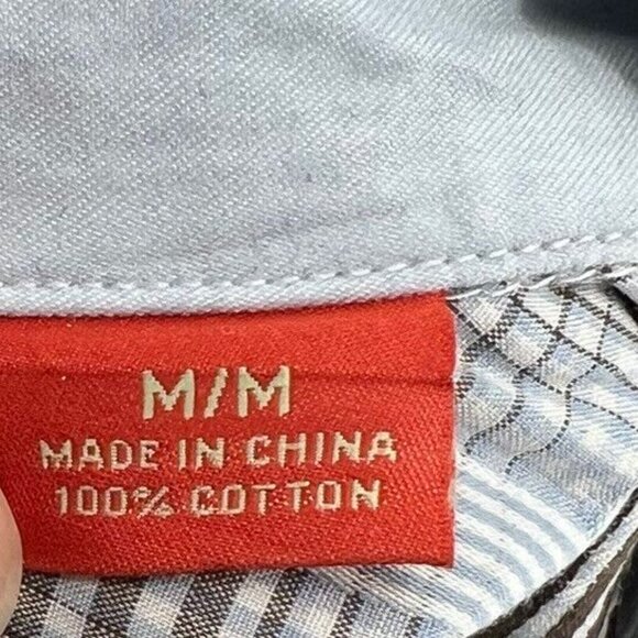 Tommy Bahama Mens Long Sleeve Button-Up Shirt M/M 100% Cotton Brown & Blue Plaid - Picture 8 of 9